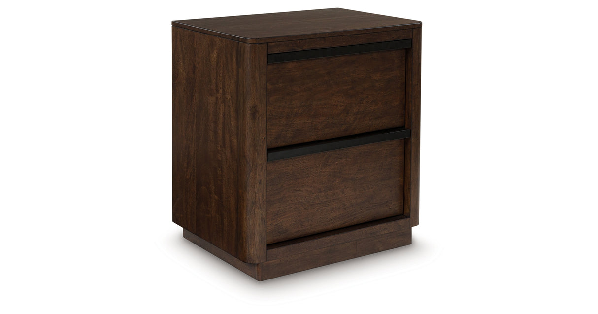 Dilenno Dark Brown Nightstand from Ashley - Luna Furniture