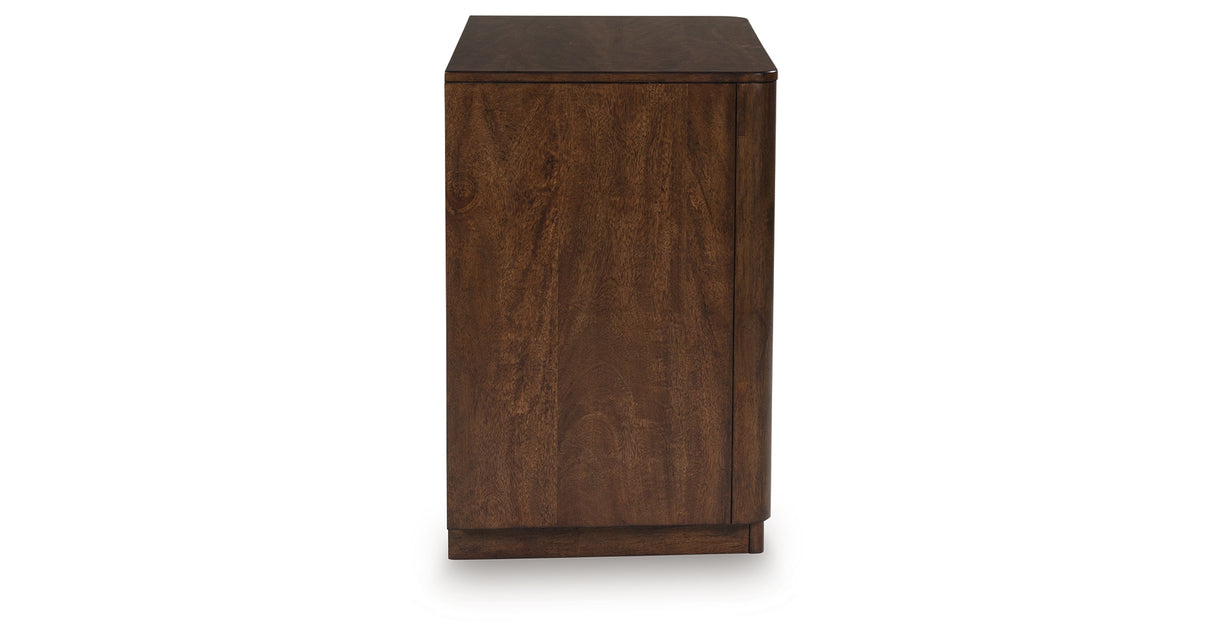 Dilenno Dark Brown Nightstand from Ashley - Luna Furniture