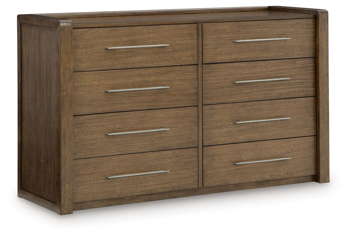 Marxmore Brown Upholstered Storage Panel Bedroom Set from Ashley - Luna Furniture