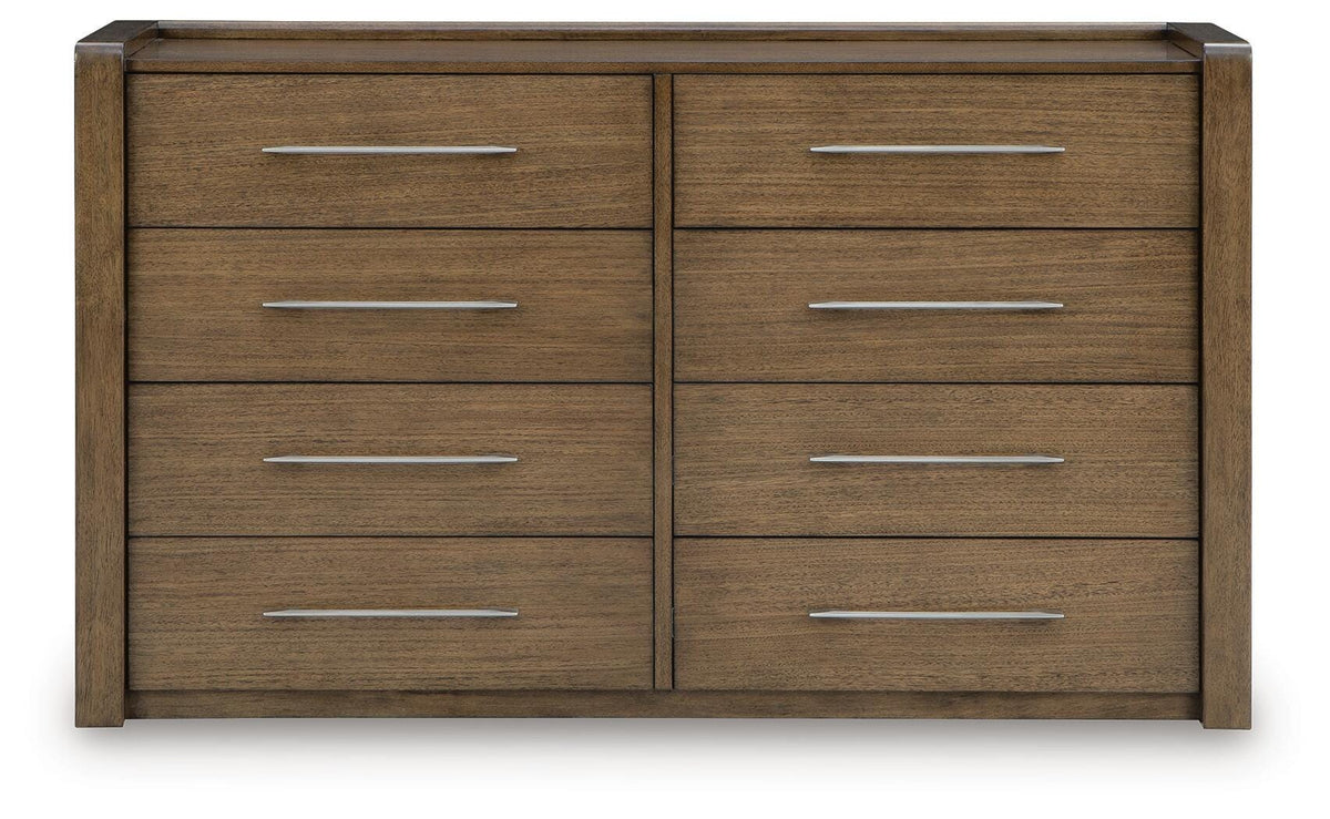 Marxmore Brown Upholstered Storage Panel Bedroom Set from Ashley - Luna Furniture