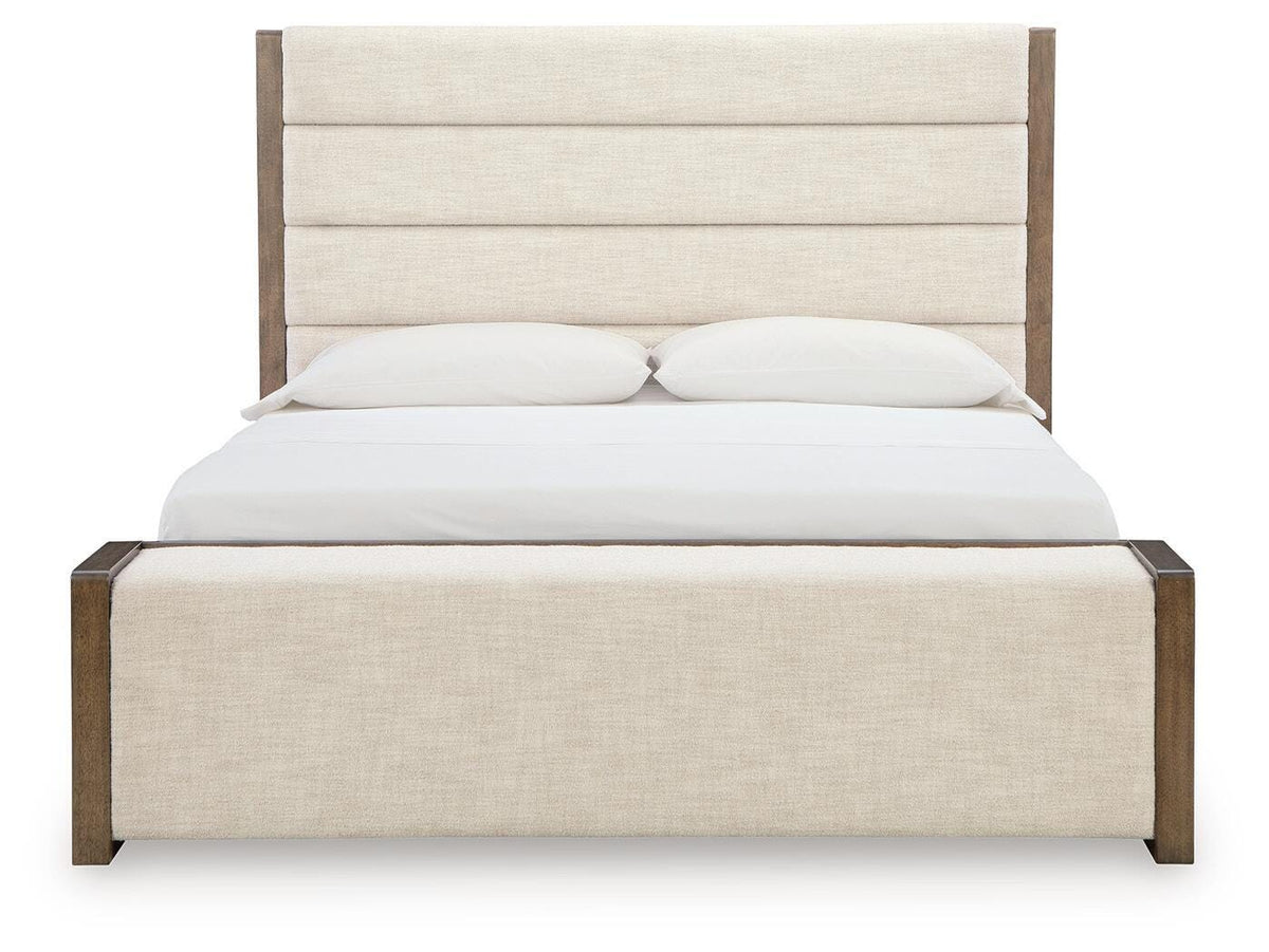 Marxmore Brown Upholstered Storage Panel Bedroom Set from Ashley - Luna Furniture
