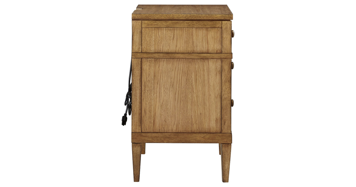 Sharlance Light Brown Nightstand from Ashley - Luna Furniture