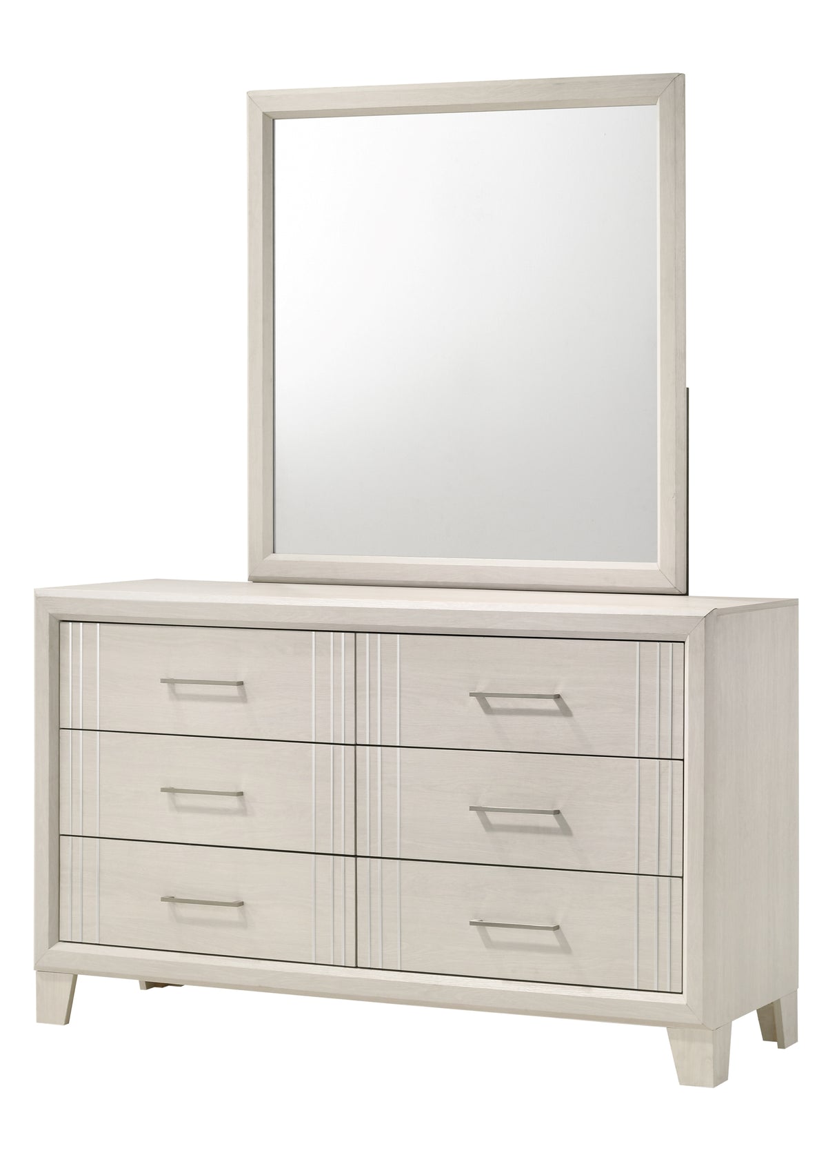 Charlie White Dresser Mirror (Mirror Only) from Crown Mark - Luna Furniture