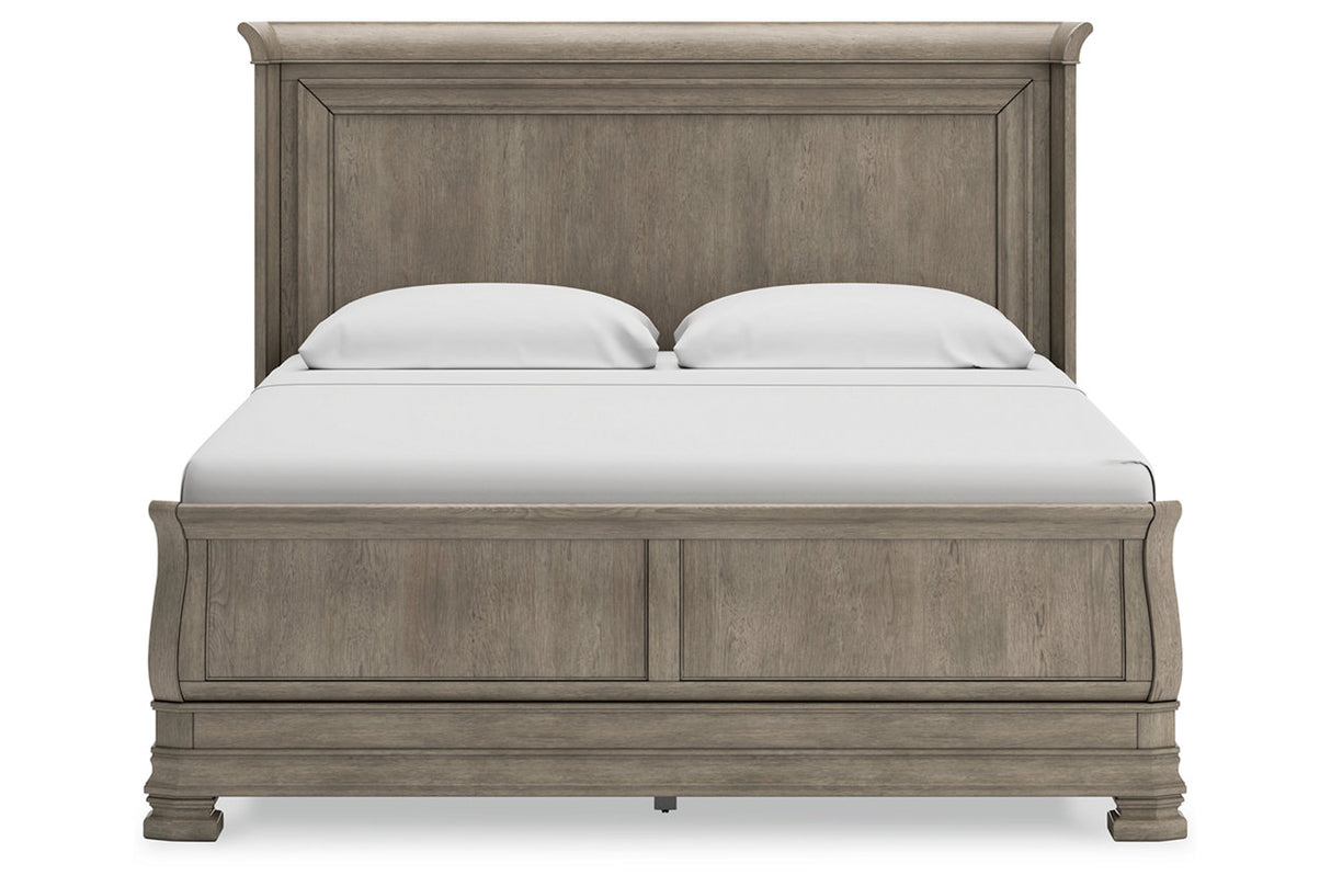 Lexorne Gray California King Sleigh Bed from Ashley - Luna Furniture