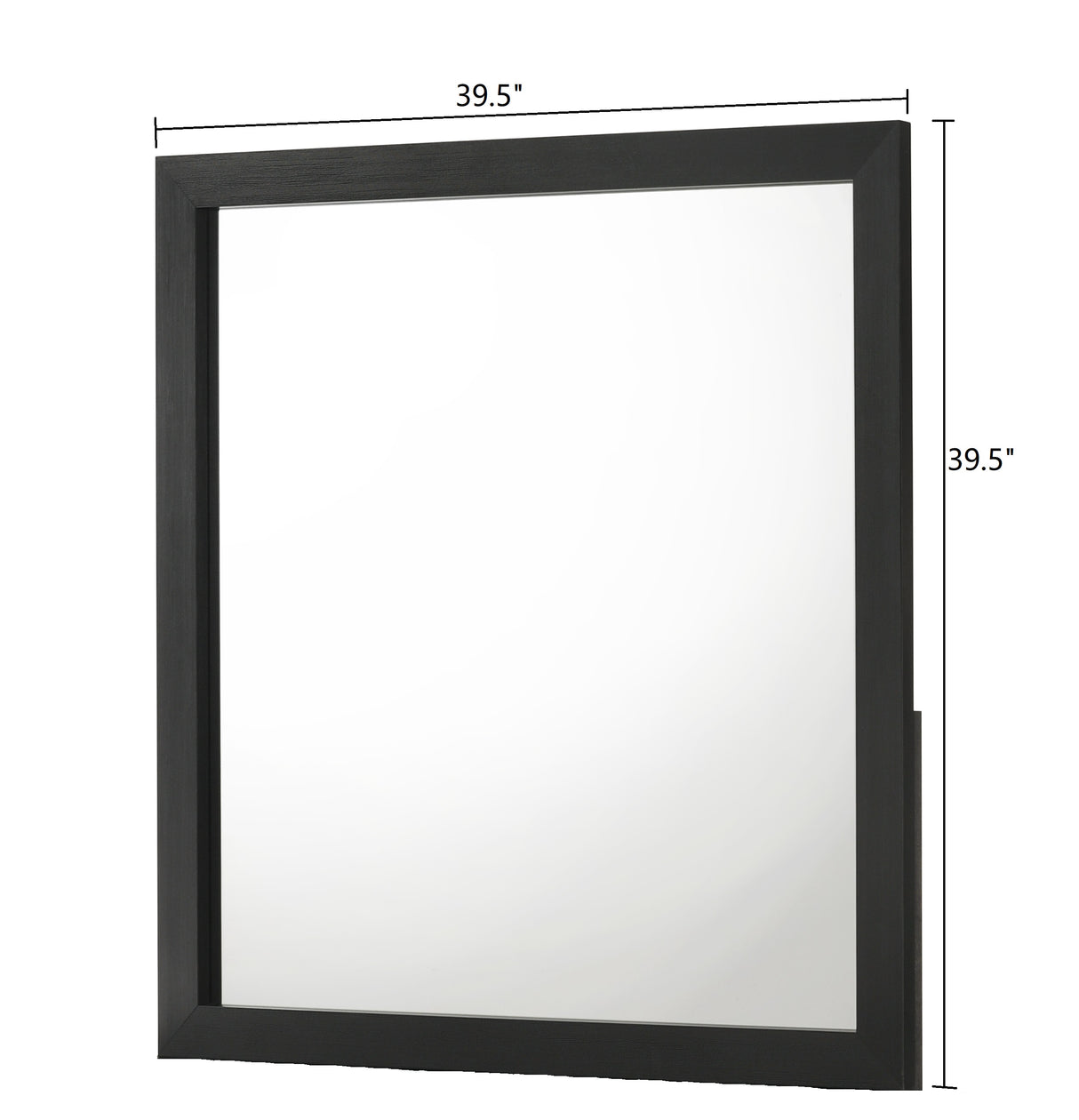 Gennro Black Dresser Mirror (Mirror Only) from Crown Mark - Luna Furniture