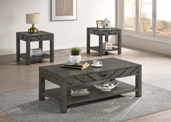 Valor Gray 3-Piece Cocktail Set