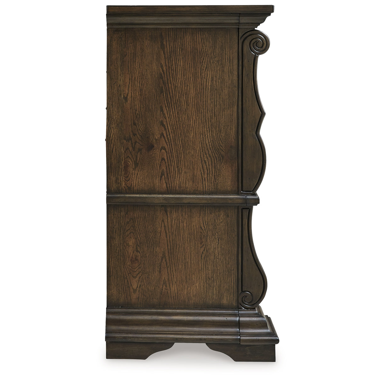 Maylee Dark Brown California King Upholstered Bed with Dresser and 2 Nightstands from Ashley - Luna Furniture