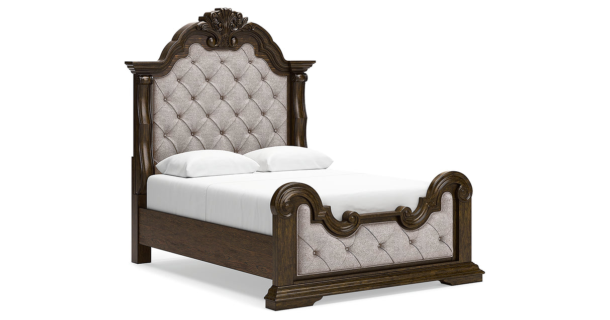 Maylee Queen Upholstered Bed, Dresser, Chest and Nightstand from Ashley - Luna Furniture