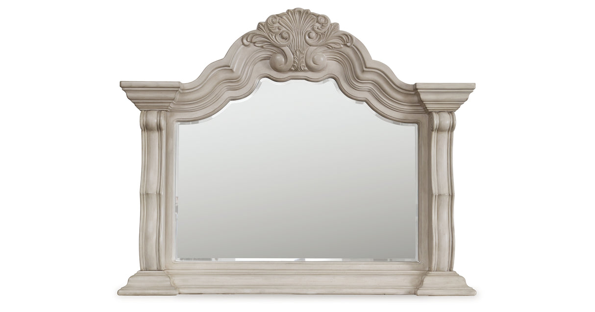 Bruchandi Antique White Bedroom Mirror (Mirror Only) from Ashley - Luna Furniture