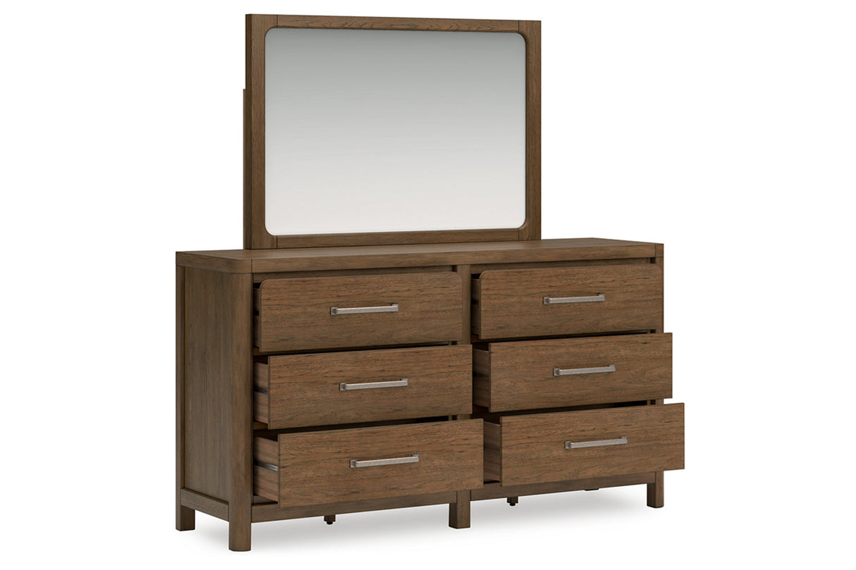 Cabalynn Light Brown Dresser and Mirror from Ashley - Luna Furniture
