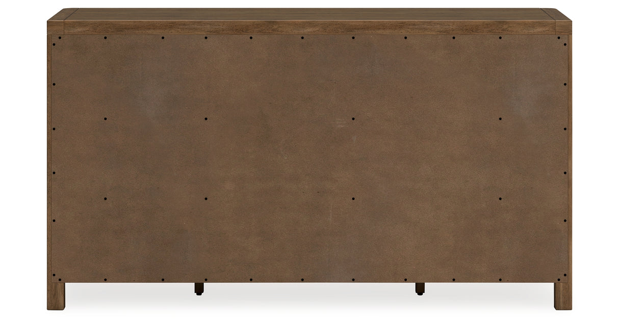 Cabalynn King Panel Bed with Dresser in Light Brown from Ashley - Luna Furniture