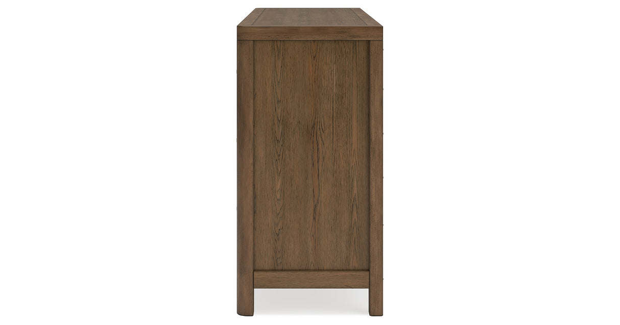 Cabalynn King Panel Bed with Dresser in Light Brown from Ashley - Luna Furniture