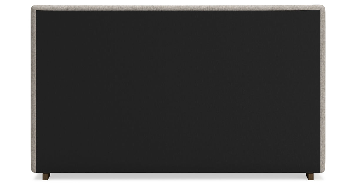 Cabalynn California King Upholstered Bed with Mirrored Dresser and Nightstand in Light Brown from Ashley Furniture - Luna Furniture