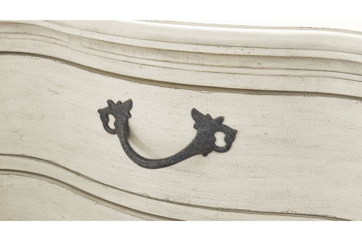 Arlendyne Antique White Upholstered Panel Bedroom Set from Ashley - Luna Furniture