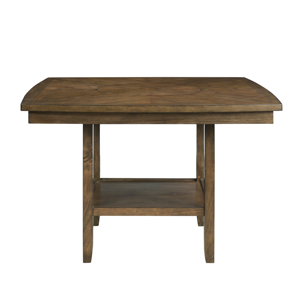 Balin Light Oak 7-Piece Double X-Back Counter Height Set from Homelegance - Luna Furniture