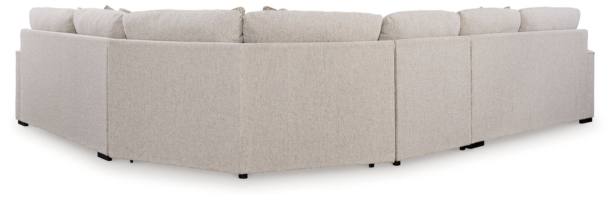 Ballyton Sand 4-Piece Sectional with Ottoman from Ashley Furniture - Luna Furniture