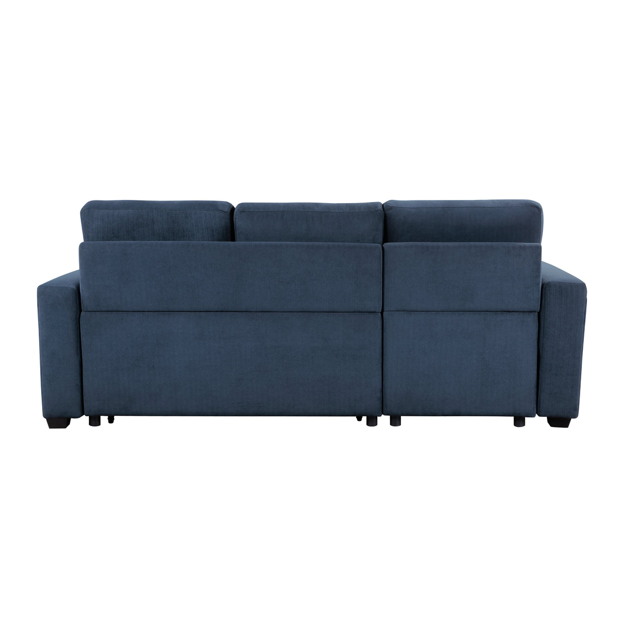 Barbara Navy Reversible Sectional with Hidden Storage and Pull-out Bed from Homelegance - Luna Furniture