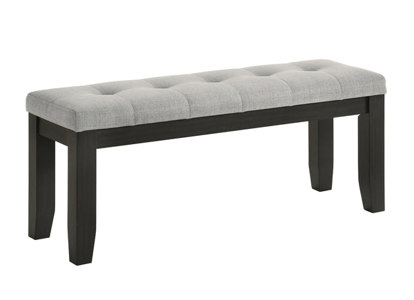 Bardstown Black/Light Gray Dining Bench