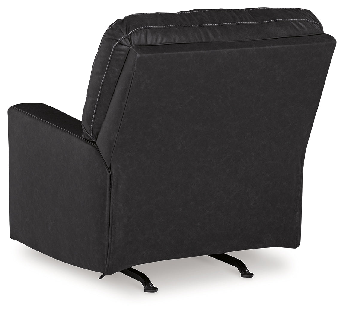 Barlin Mills Recliner and Oversized Accent Ottoman from Ashley - Luna Furniture