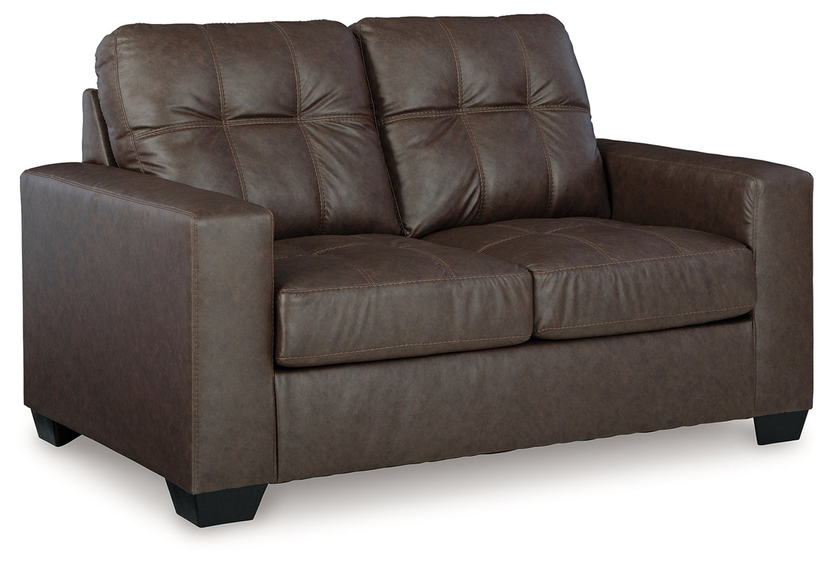 Barlin Mills Sofa, Loveseat and Recliner in Umber from Ashley Furniture - Luna Furniture