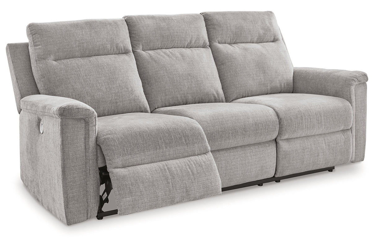 Barnsana Ash Power Reclining Sofa, Loveseat and Recliner from Ashley - Luna Furniture