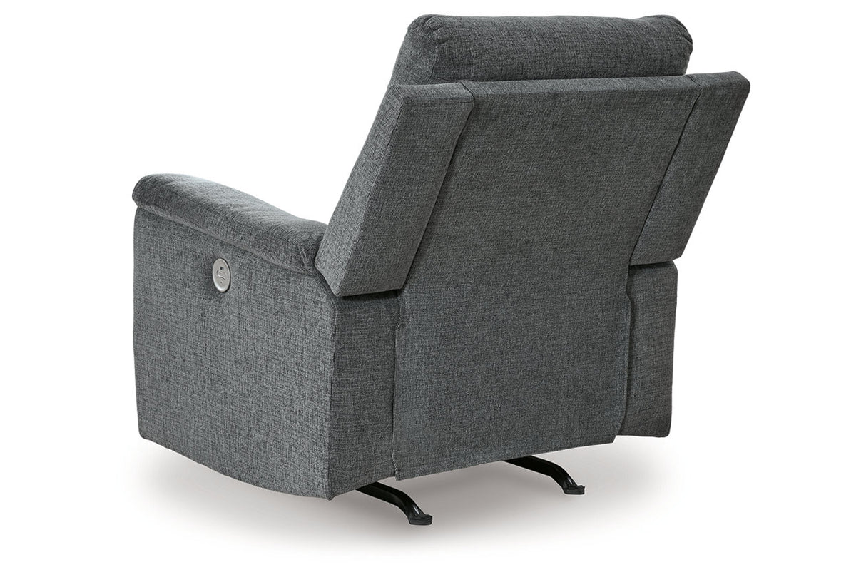 Barnsana Gravel Power Reclining Sofa, Loveseat and Recliner from Ashley - Luna Furniture