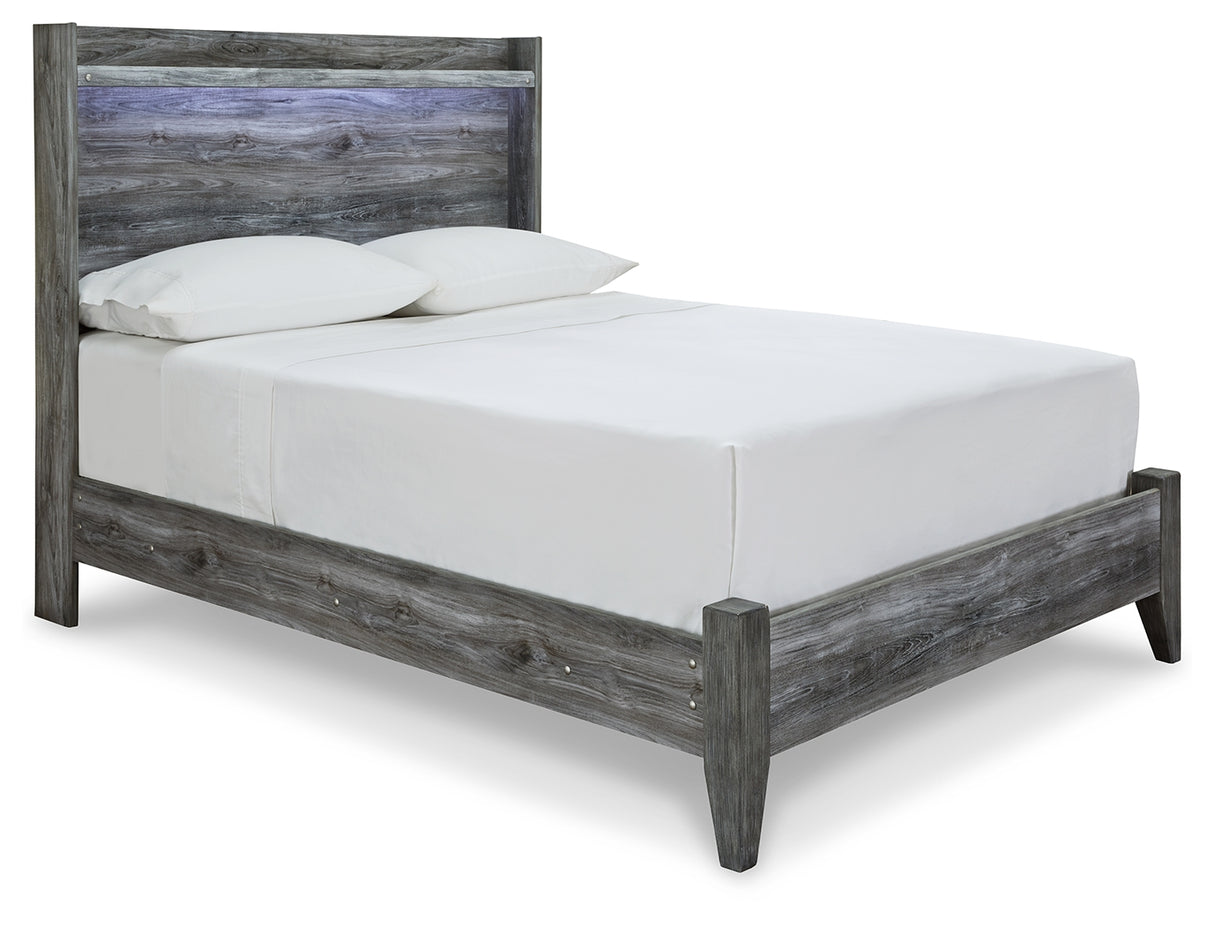 Baystorm Gray Full Panel Bed and Chest from Ashley Furniture - Luna Furniture
