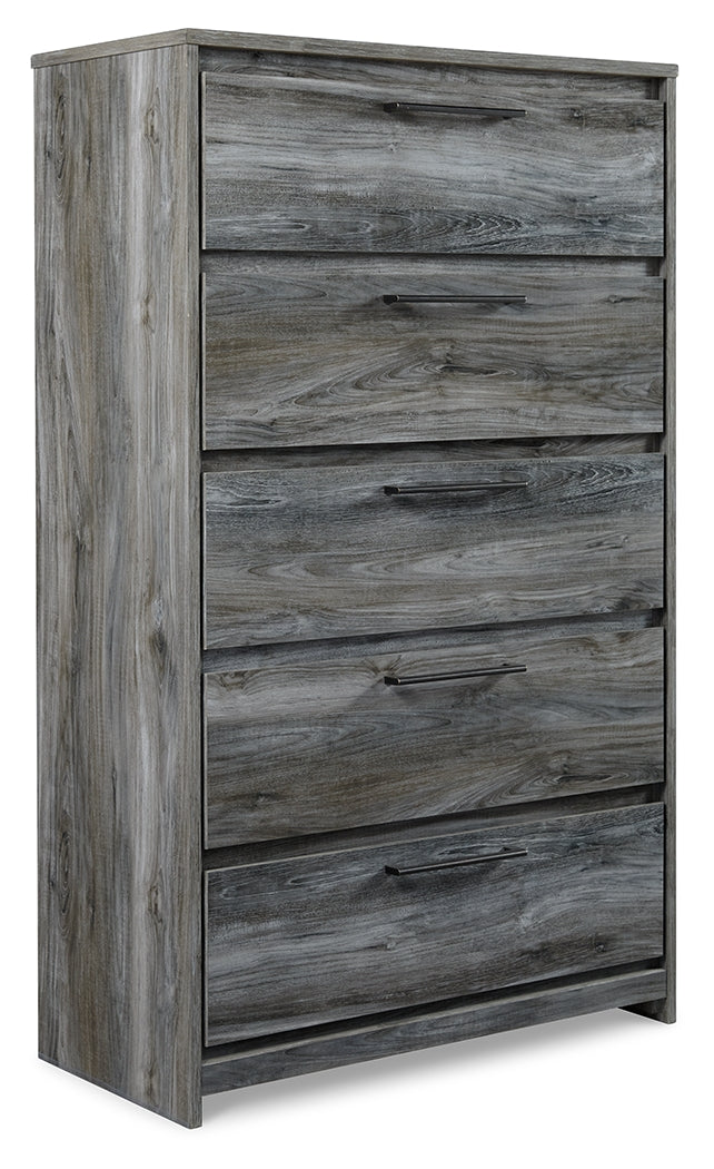 Baystorm Gray Full Panel Headboard Bed. Dresser, Mirror, Chest and Nightstand from Ashley - Luna Furniture