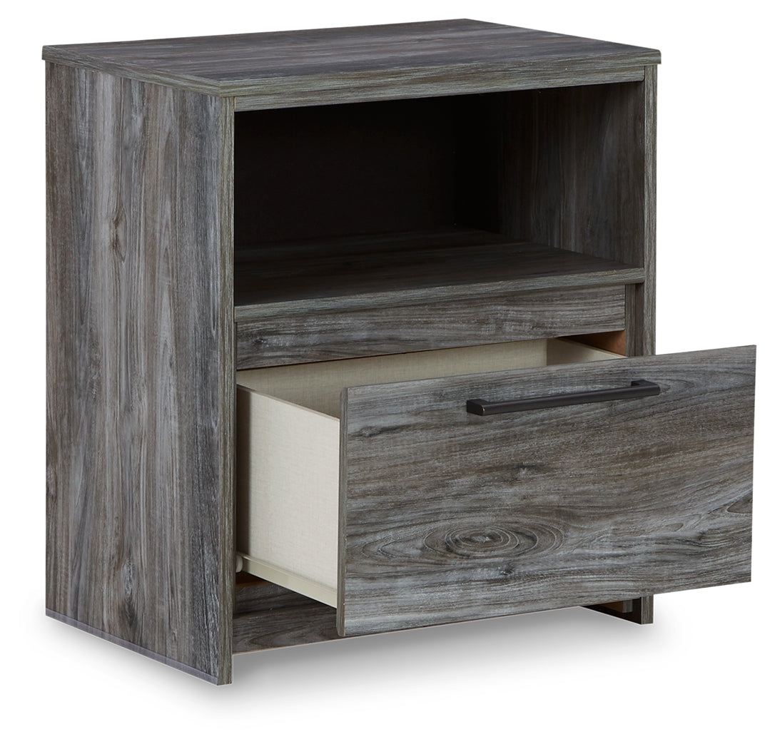 Baystorm Gray Twin Panel Headboard Bed, Dresser, Mirror and Nightstand from Ashley Furniture - Luna Furniture
