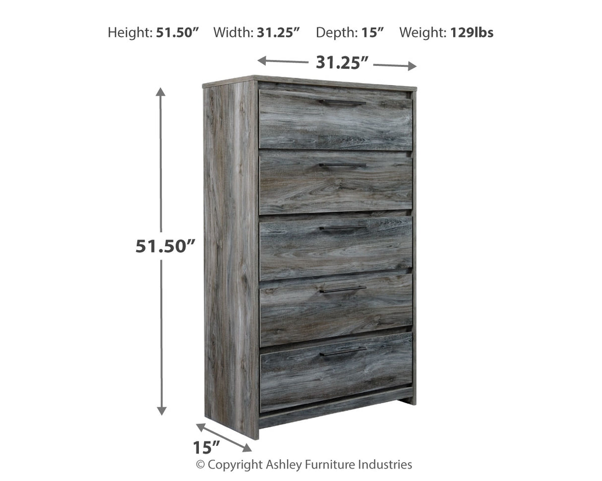 Baystorm Gray Twin Panel Headboard Bed, Dresser, Mirror and Nightstand from Ashley Furniture - Luna Furniture