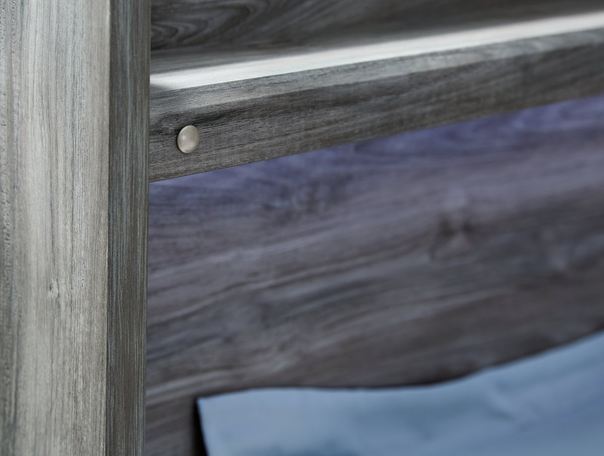 Baystorm Gray Twin Panel Headboard Bed, Dresser, Mirror and Nightstand from Ashley Furniture - Luna Furniture