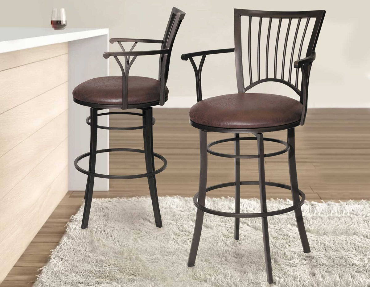 Bayview 30″ Bar Stool, Swivel from Steve Silver - Luna Furniture