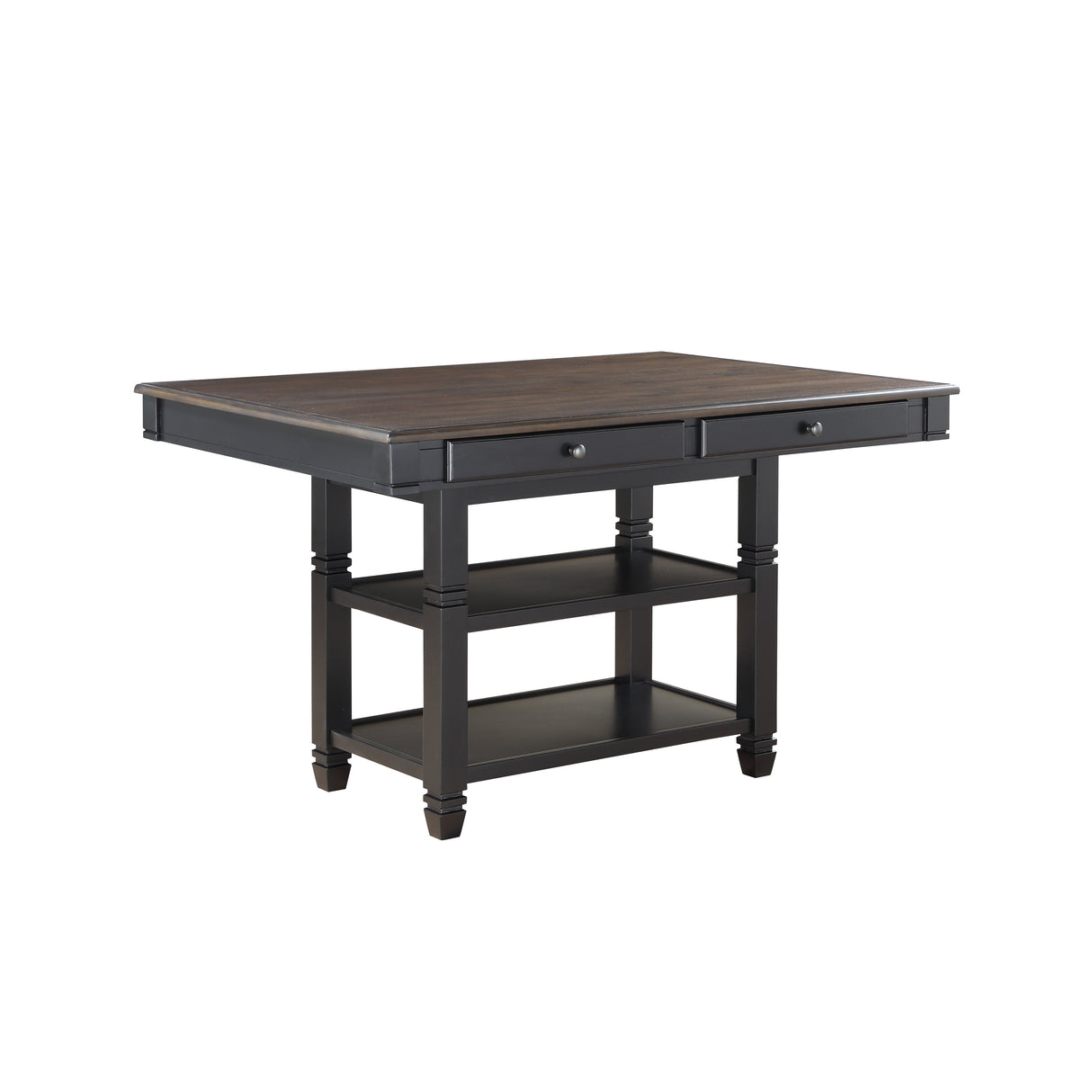 Baywater Black/Brown/Beige 7-Piece Counter Height Set from Homelegance - Luna Furniture