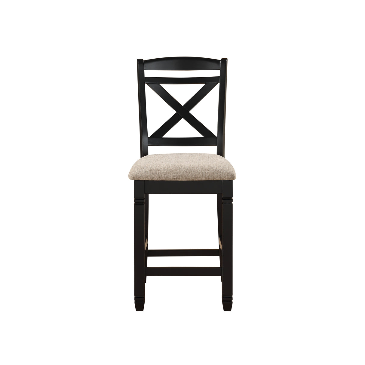 Baywater Black/Brown/Beige 7-Piece Counter Height Set from Homelegance - Luna Furniture