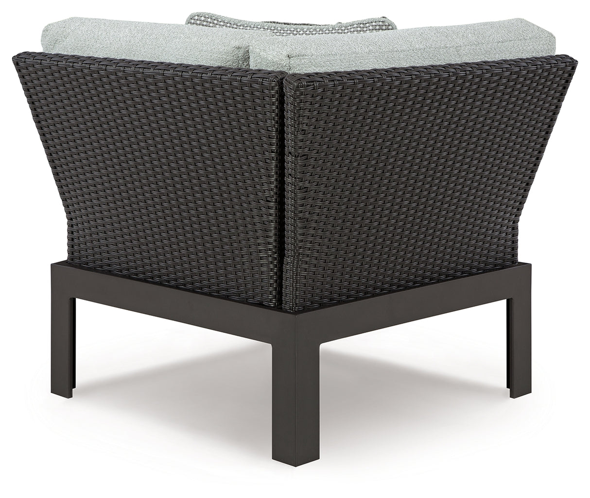 Beachloft 5-Piece Outdoor Sectional with Ottoman in Black/Gray from Ashley - Luna Furniture