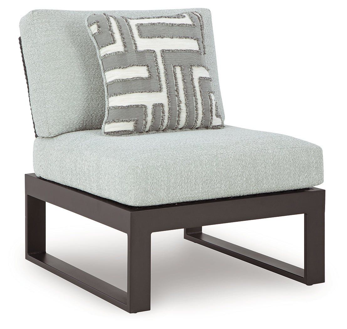 Beachloft Black/Gray 5-Piece Outdoor Sectional from Ashley - Luna Furniture