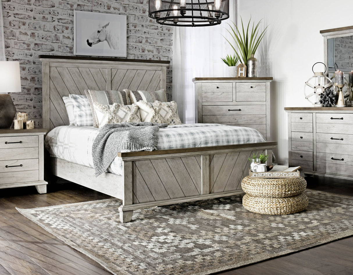 Bear Creek White/Smoke Bedroom Set from Steve Silver - Luna Furniture