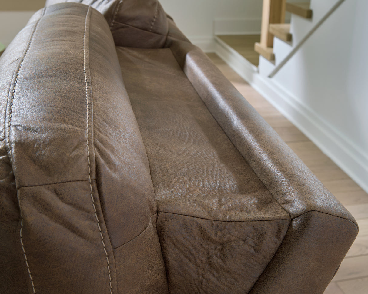 Beckley Place Sofa and Loveseat in Earth from Ashley - Luna Furniture