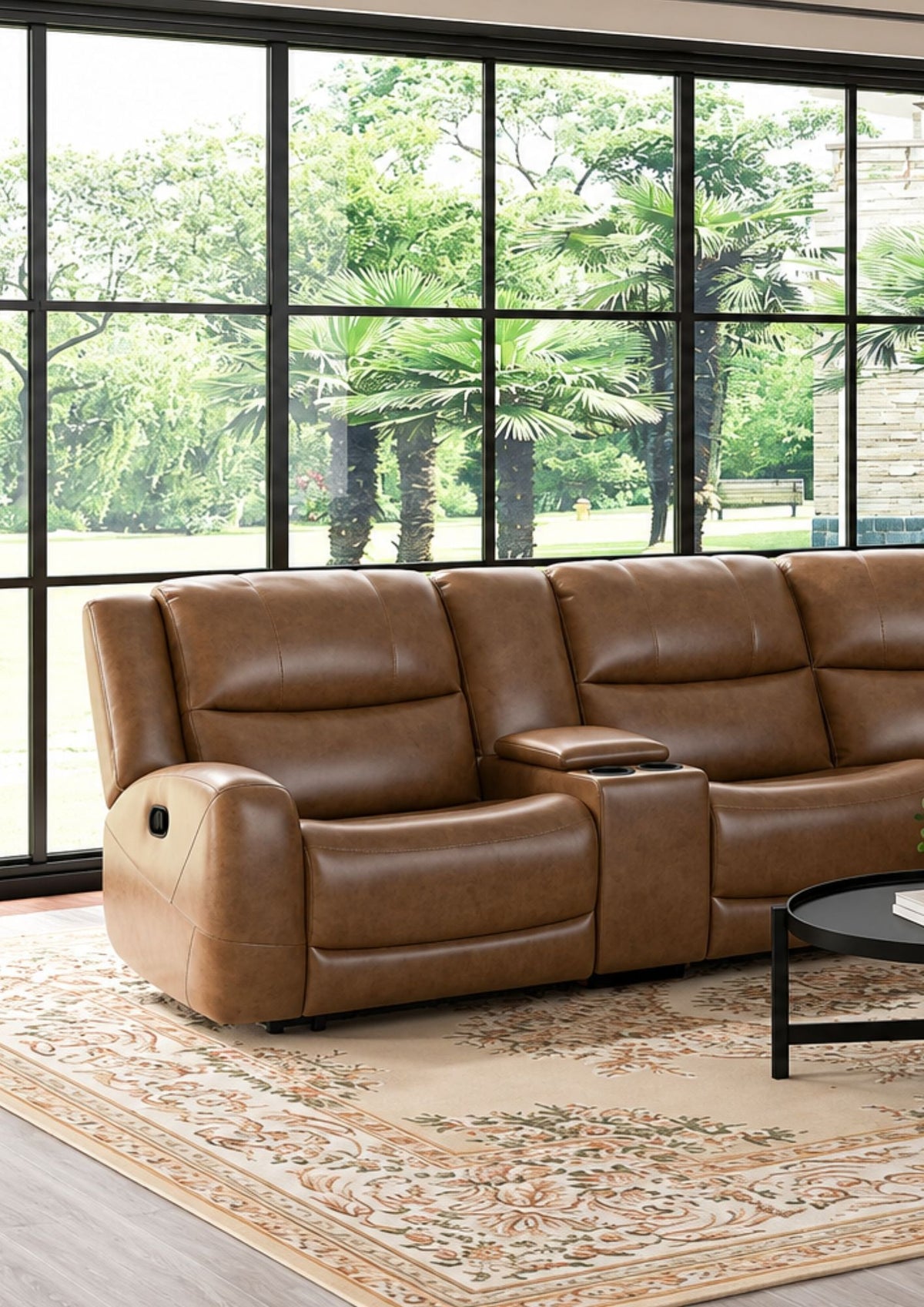 Leolinus Brown Motion Sectional