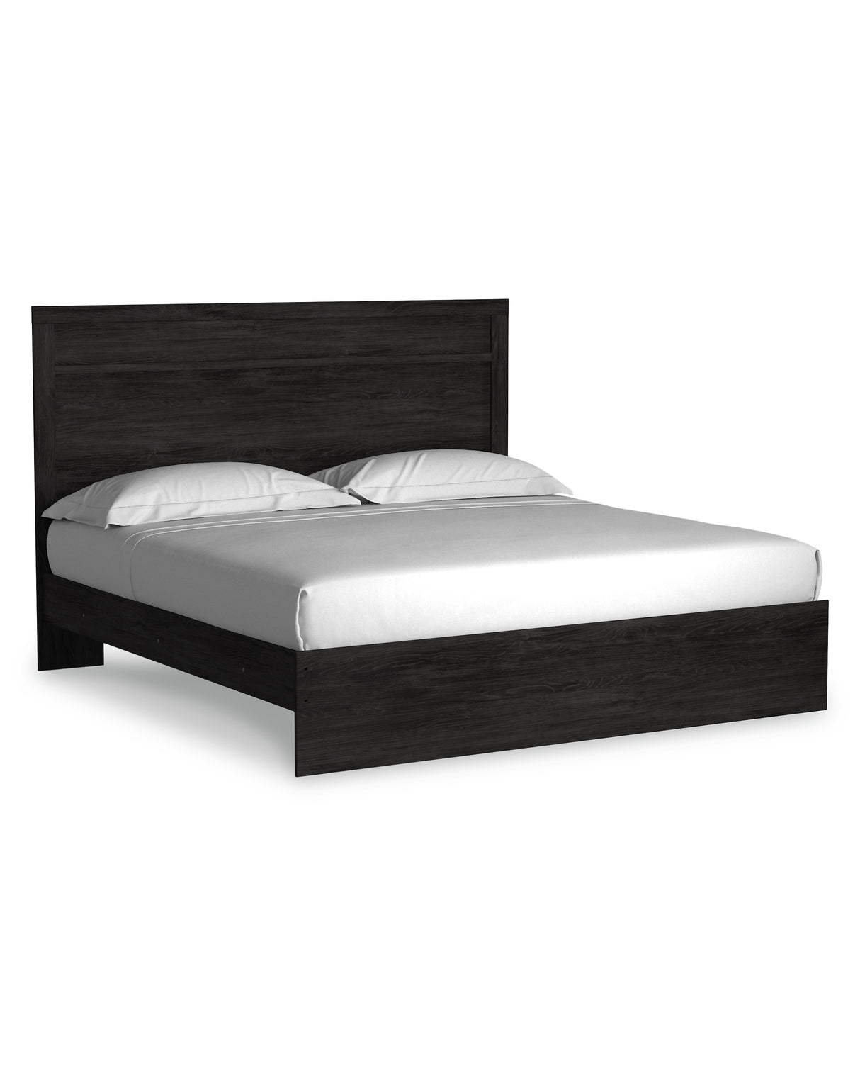 Belachime King Panel Bed with Dresser in Charcoal from Ashley - Luna Furniture