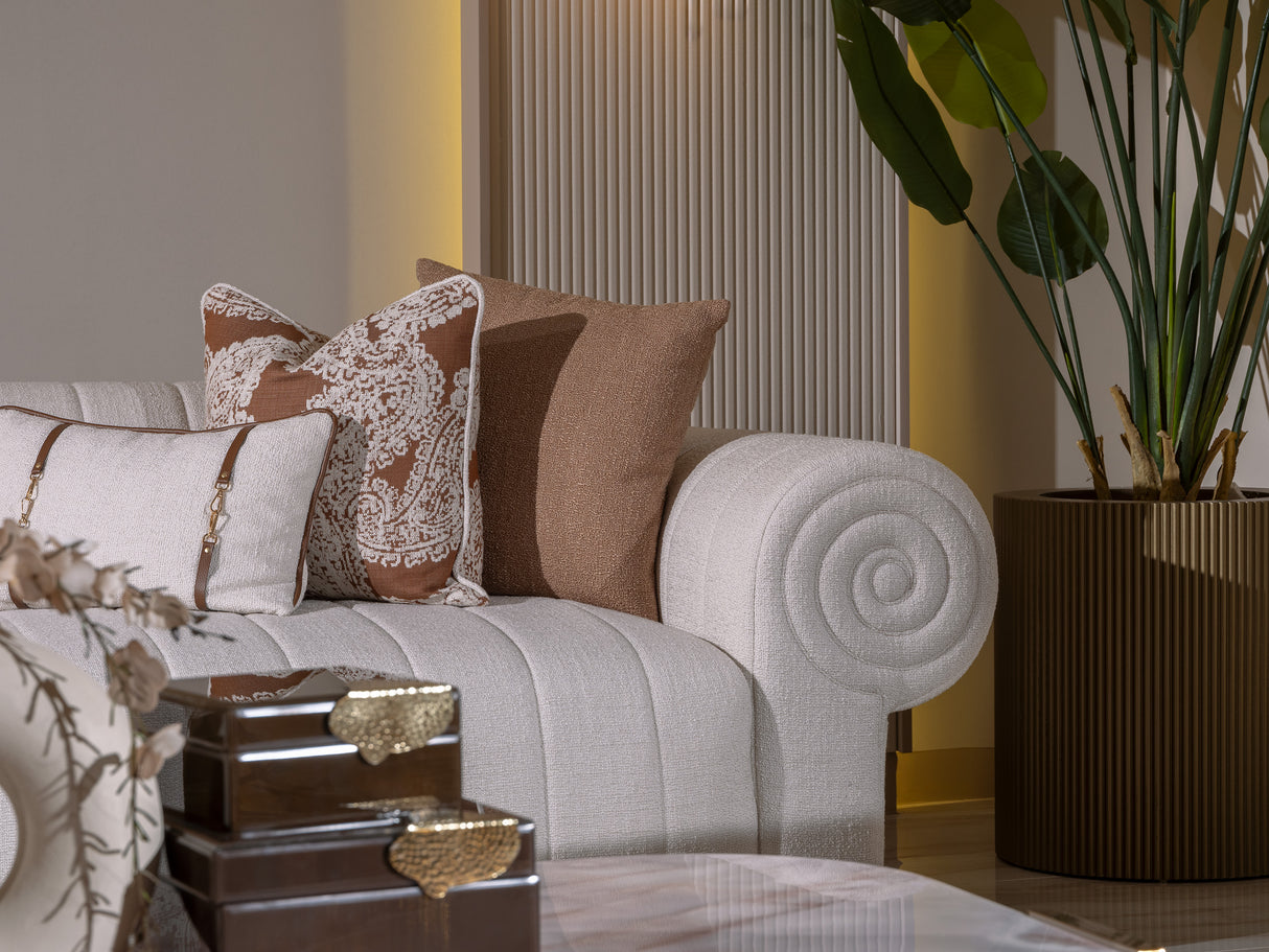 Belegrande Cream 4-Seat Sofa from Luna Luxury - Luna Furniture