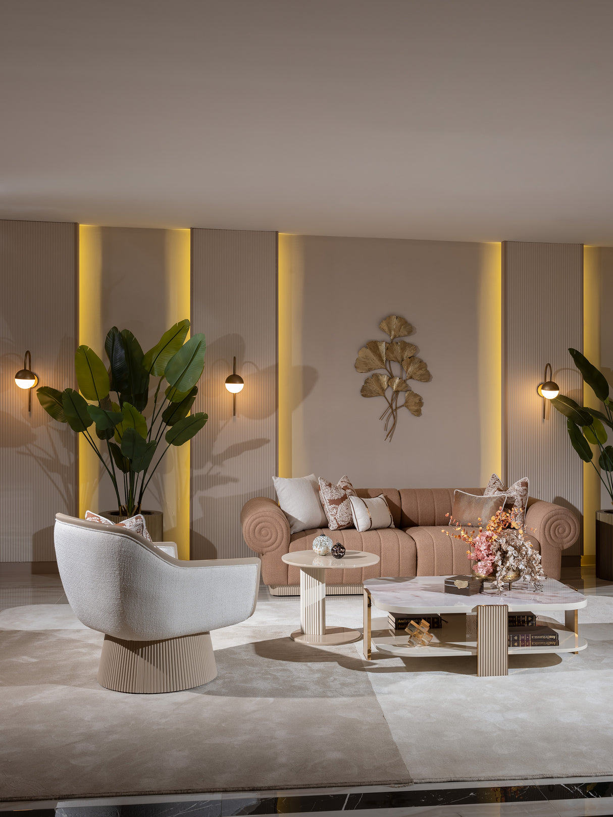 Belegrande Cream Chair from Luna Luxury - Luna Furniture