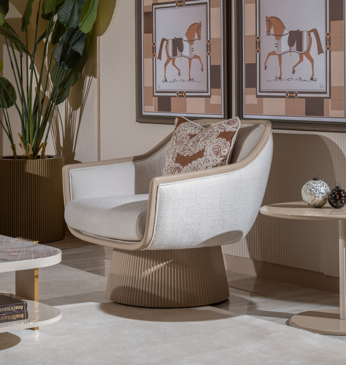 Belegrande Cream Chair from Luna Luxury - Luna Furniture