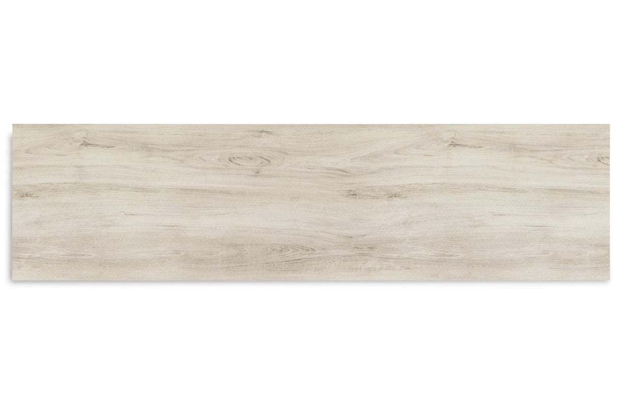 Bellaby Whitewash 4-Piece Entertainment Center with Electric Fireplace from Ashley - Luna Furniture