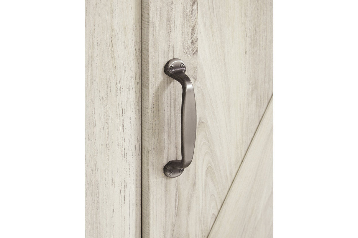 Bellaby Whitewash 4-Piece Entertainment Center with Electric Fireplace from Ashley - Luna Furniture