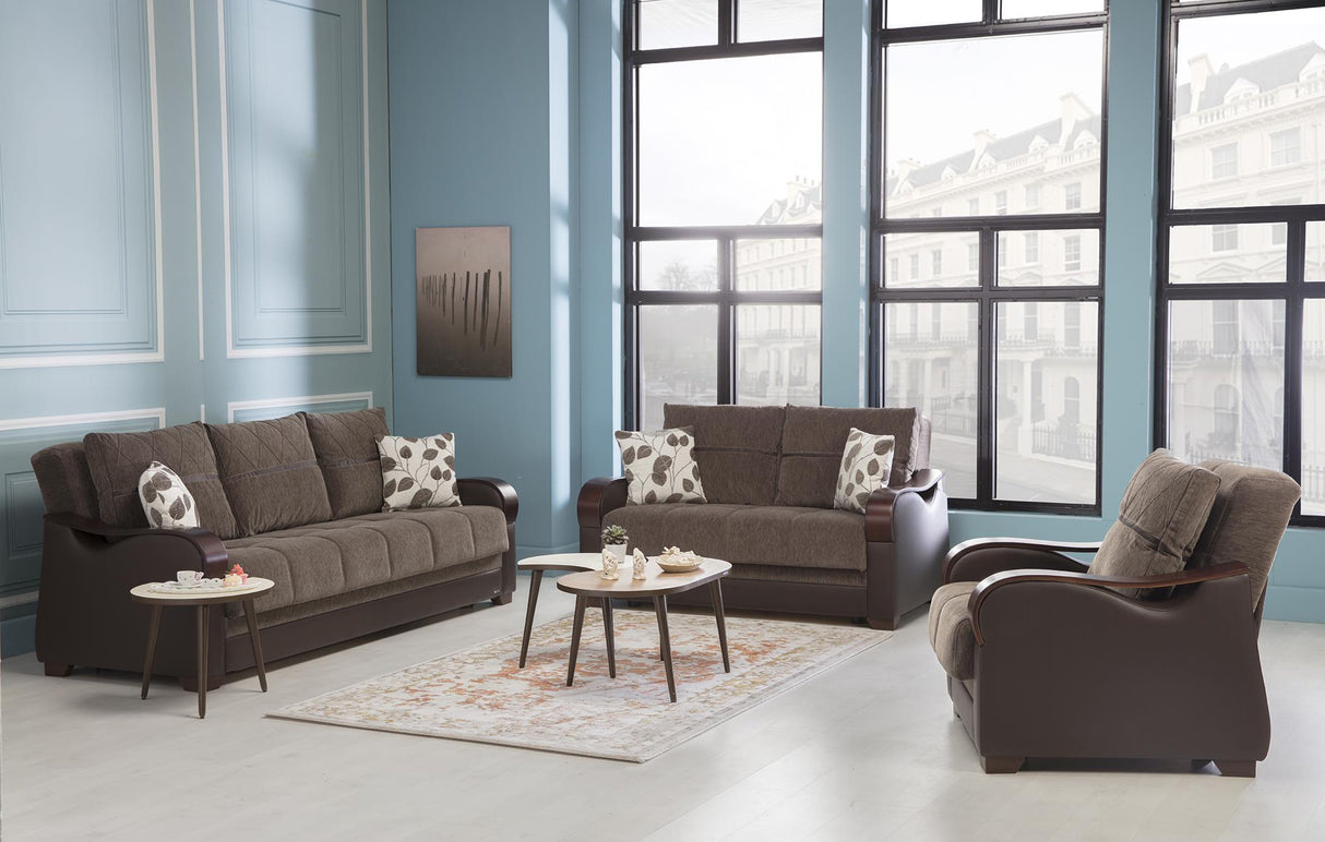 Bennett Armoni Brown Living Room Set from Bellona - Luna Furniture