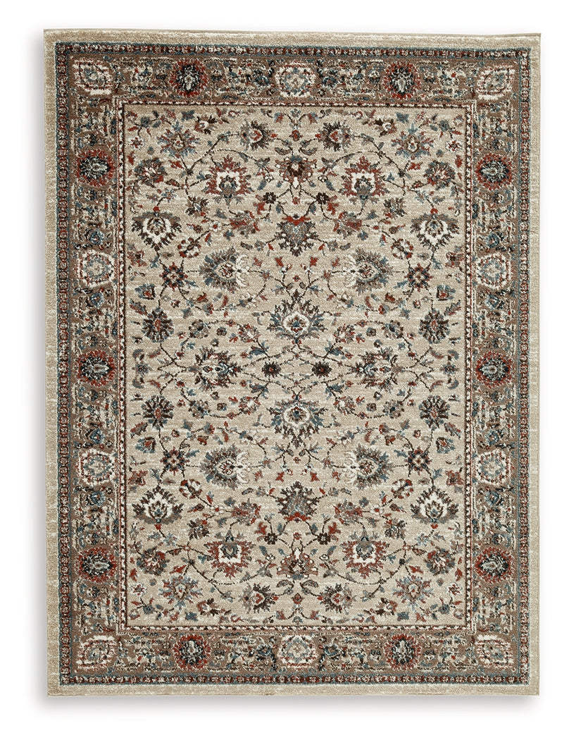 Beritham Blue/Brown/Beige Medium Rug from Ashley - Luna Furniture