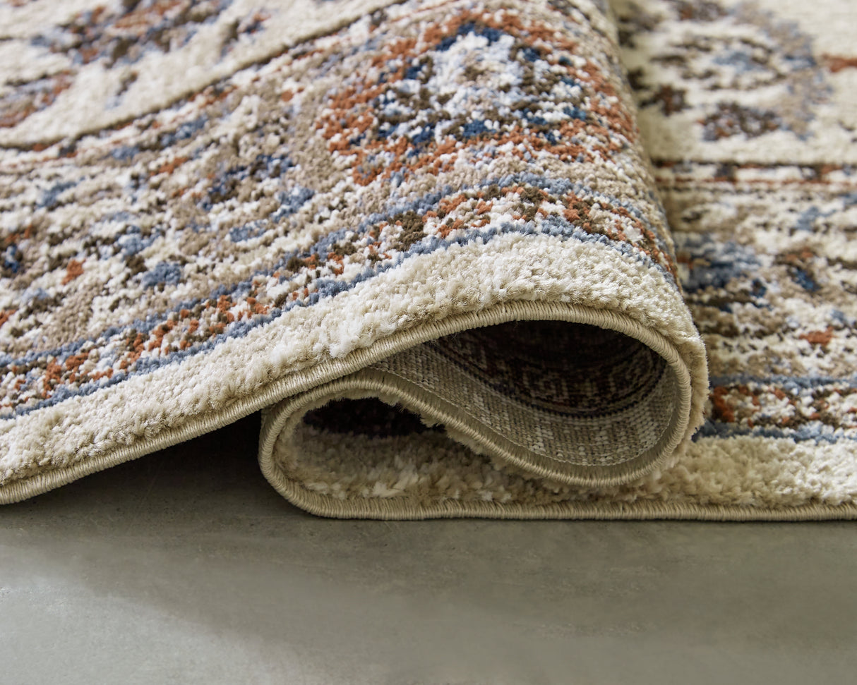 Beritham Blue/Brown/Beige Medium Rug from Ashley - Luna Furniture