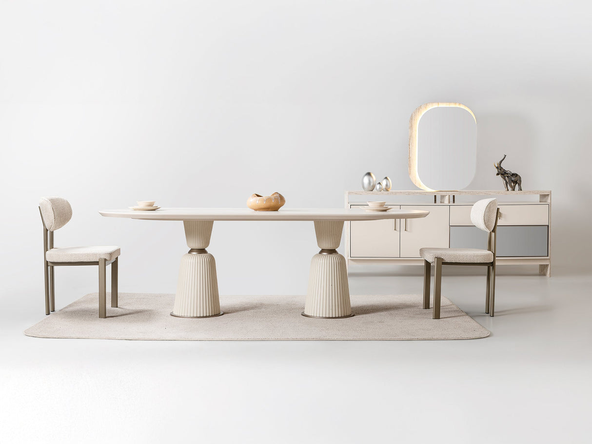 Bern Dining Table, Table 110" from Furnia - Luna Furniture