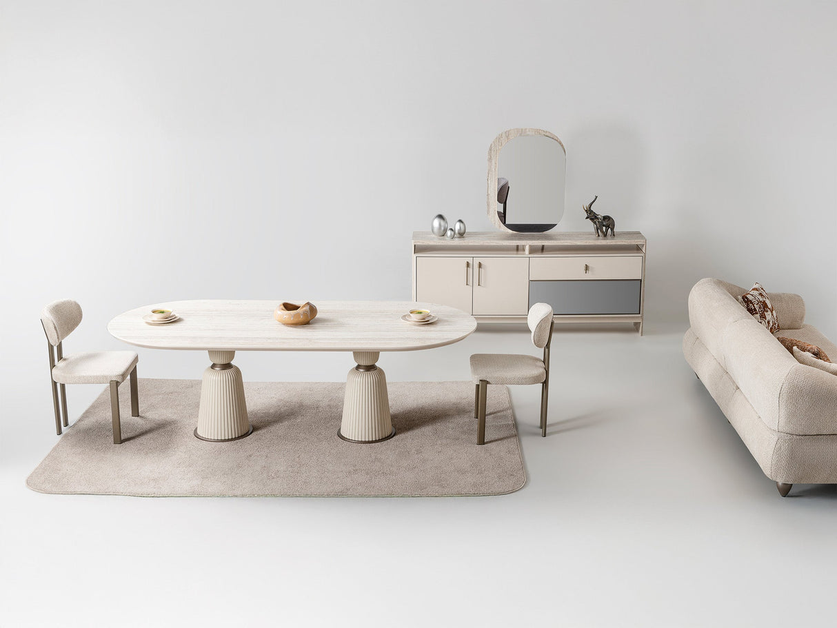 Bern Dining Table, Table 110" from Furnia - Luna Furniture